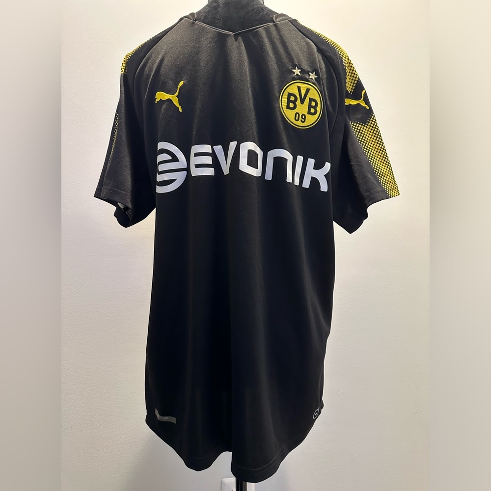 Puma Borussia Dortmund Soccer Jersey Large Black Yellow